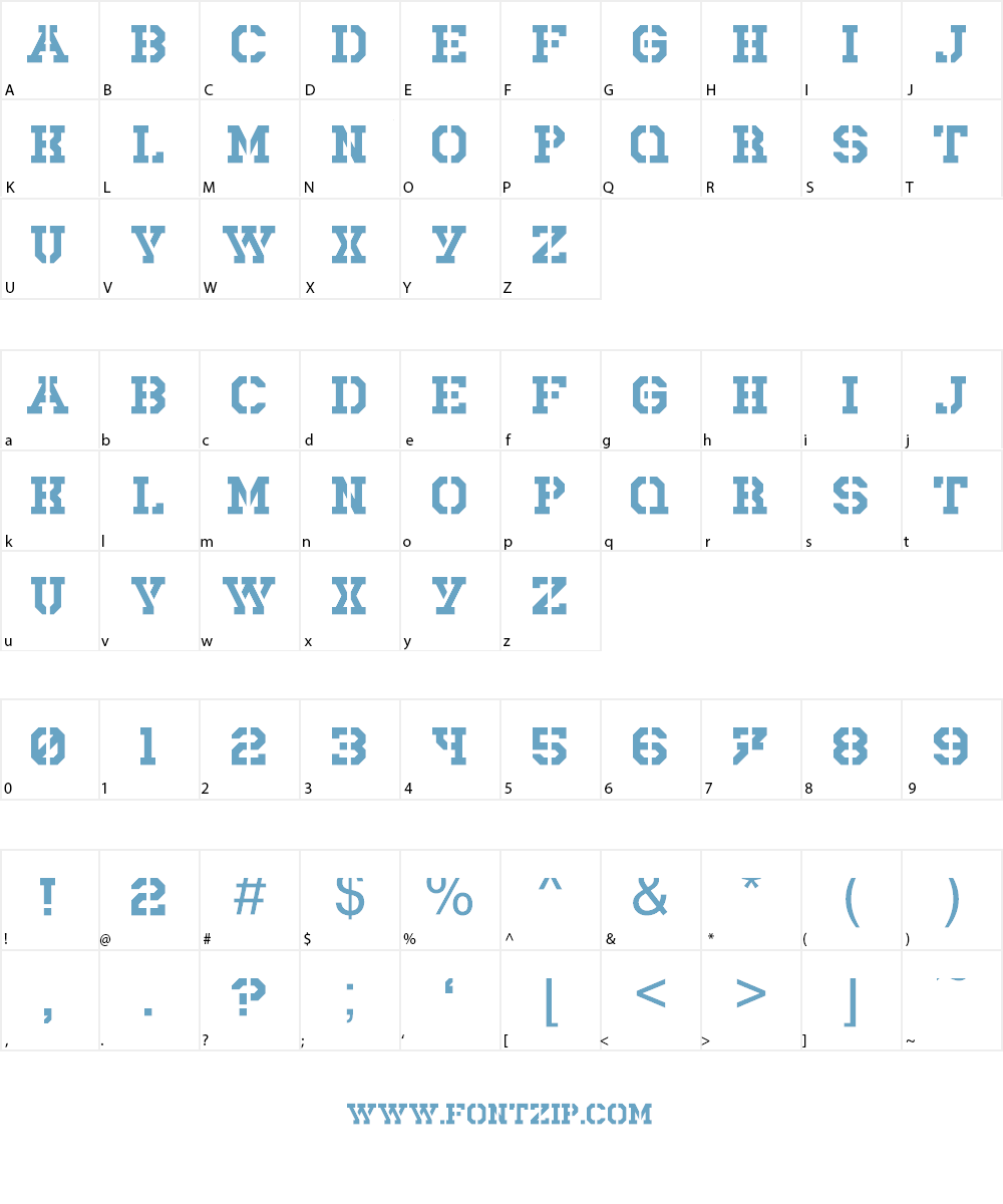 Rick Lobster Font Character